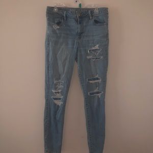 American Eagle Outfitters Ripped Jeggings.